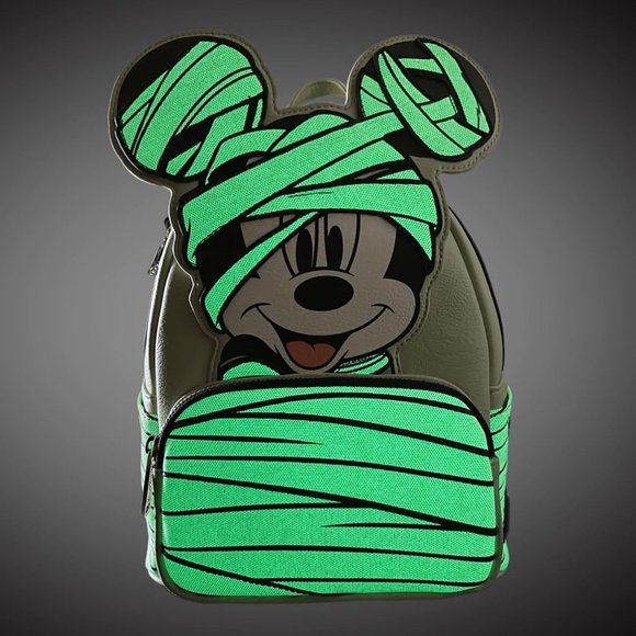 Loungefly Disney Mummy Mickey Cosplay Glow In the Dark Mini Backpack main image 5
